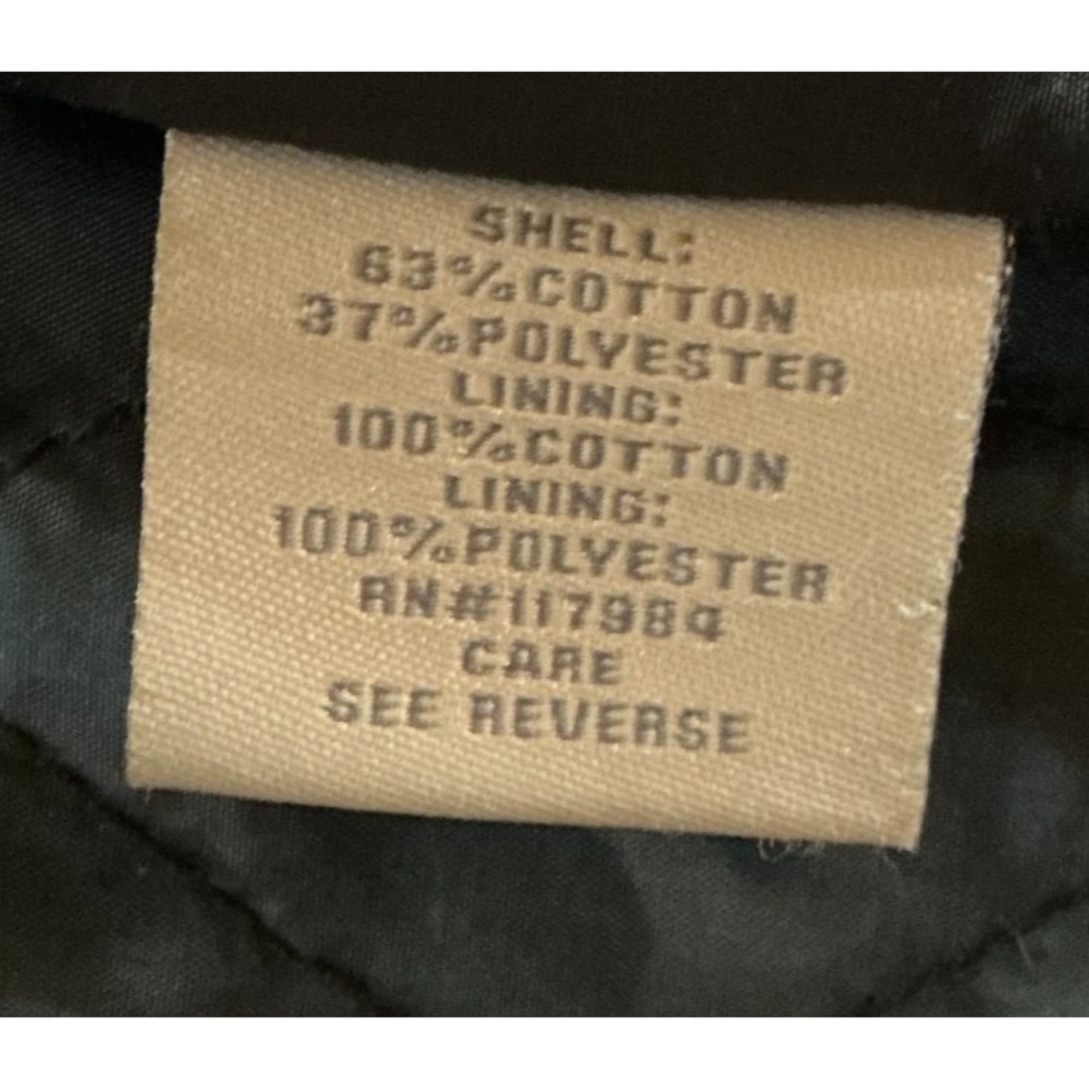 Dakota Grizzly Mens Jacket Size L Olive Green Flannel-Lined Quilted Utility Coat - Picture 7 of 10
